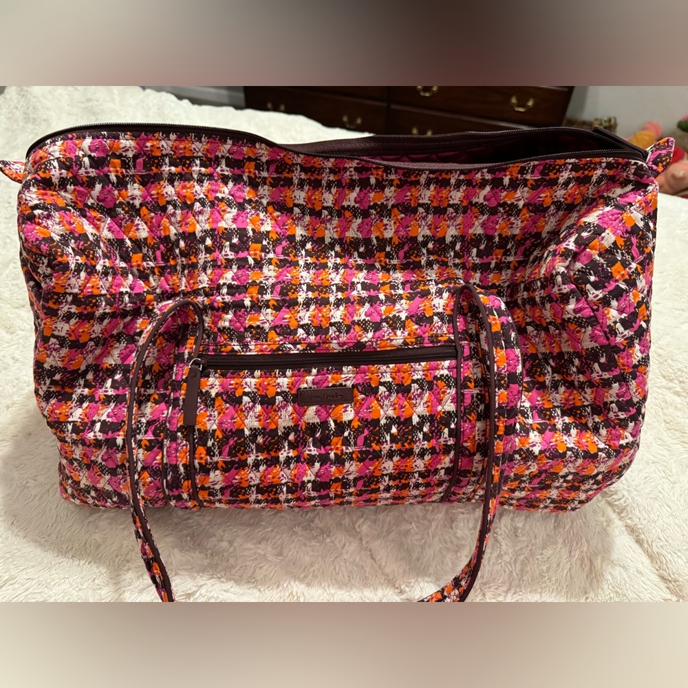 Vera Bradley Houndstooth Tweed Large Duffel